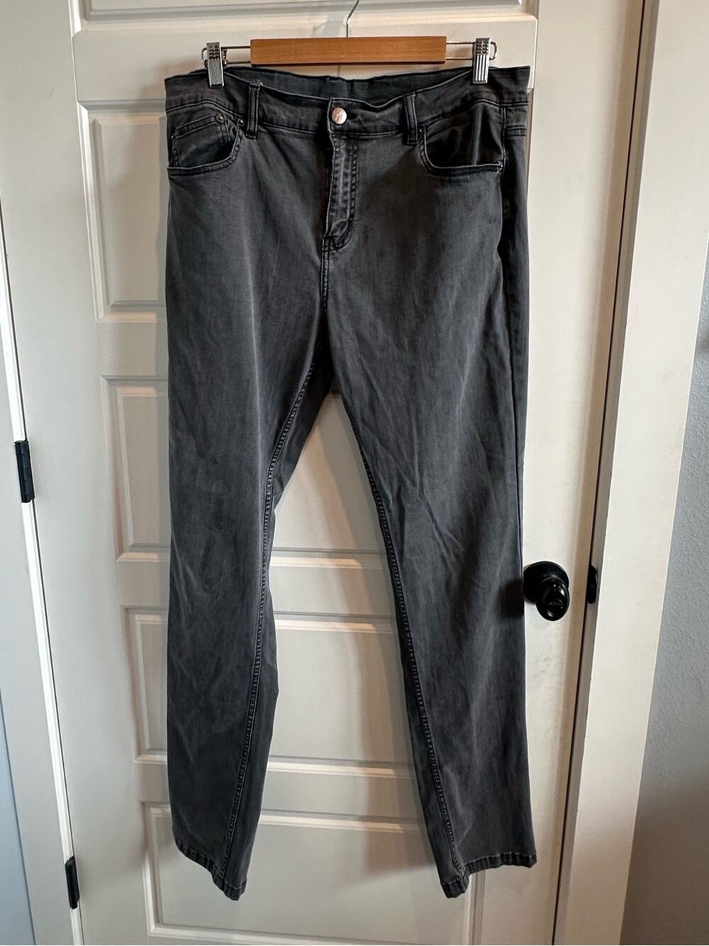 Mugsy 36 Classic Beans Men's Relaxed Fit Jeans Stretch Comfort Denim